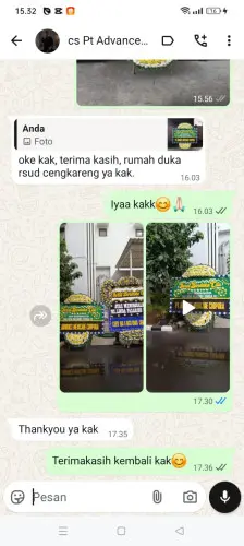 Testimonial Papan Bunga Pernikahan baturanjang