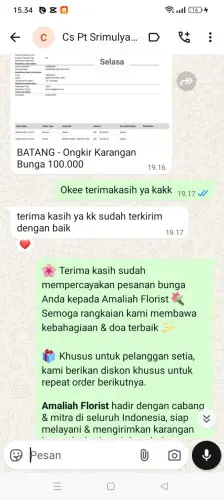 Testimonial Papan Bunga baturanjang